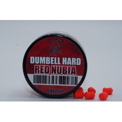 DUMBELL HARD BALANCED 6x8MM RED NUBIA